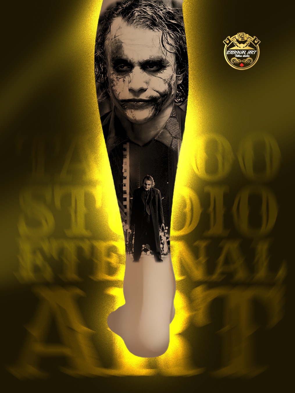 Tattoo skica Joker - Originalni dizajn Eternal Art Lešnica
